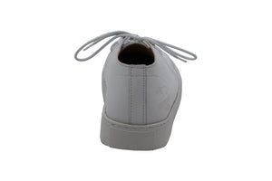 Ladies Shoey - White Full Grain Leather with Ice Sole (Low Top)