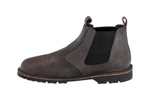 Mens Jackaroo - Choc Stag Full Grain Leather (Commando Sole)