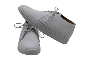 Ladies Shoey - White Full Grain Leather with Ice Sole (Low Top)