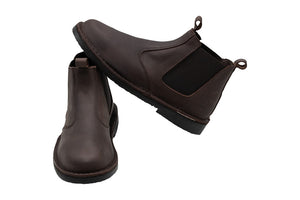 Mens Jackaroo - Choc Stag Full Grain Leather (Nu Hunter Sole)