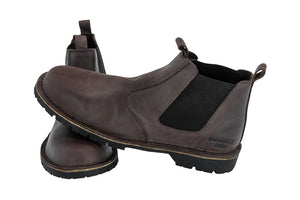 Mens Jackaroo - Choc Stag Full Grain Leather (Commando Sole)