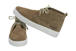 Ladies Shoey - Taupe Hunting Suede with Ice Sole (High Top)
